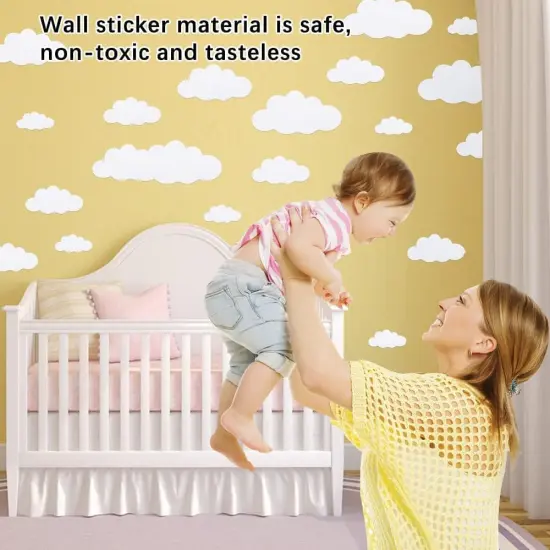 31pcs Big Clouds Vinyl Wall Decals {2}