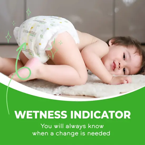 Lunnies Natural Ultra Absorbent Premium Diapers - Size 6 - 200 Count Multicolor {7}