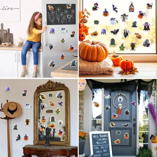 8 Sheets Halloween Gel Clings {5}