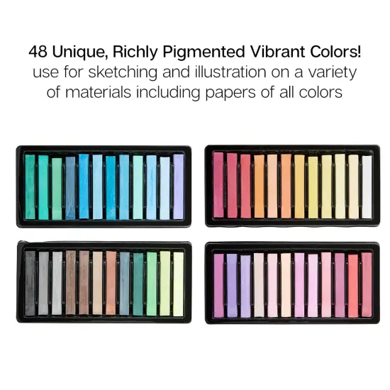 KINGART&reg; Chalk Pastels 48 pc {2}