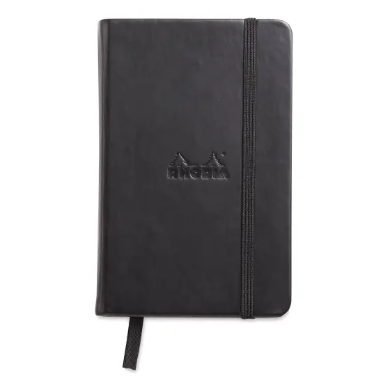 Rhodia Hardcover Webnotebook - Black, 3-1/2" x 5-1/2", Dot Grid {1}