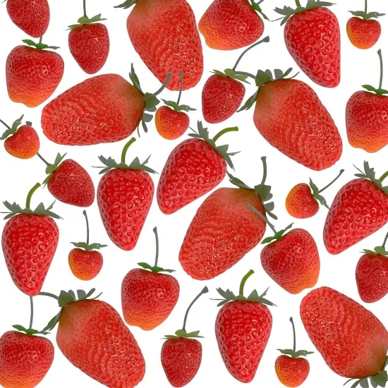 30 Pieces Artificial Strawberries Assorted Size {1}