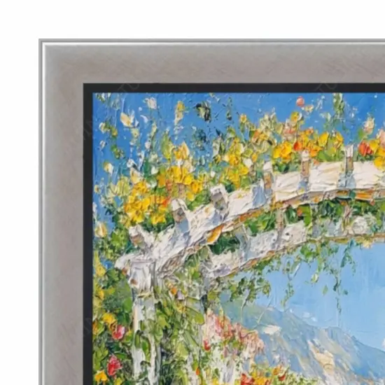 Contemporary Silver With Black Picture Frame 24x24 frame {2}