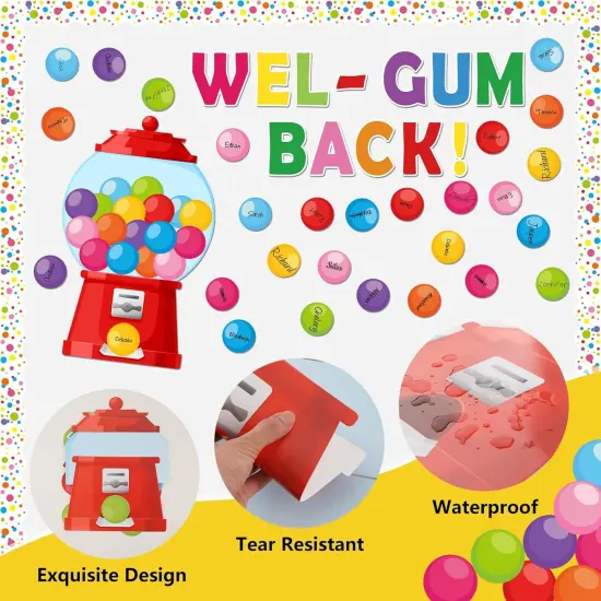 Back to School Bulletin Board Decorations - Gumball {3}