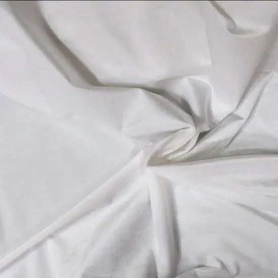 1 Yard Luxe Velvet Upholstery & Curtain Fabric for Home & Apparel 56" Wide White {1}