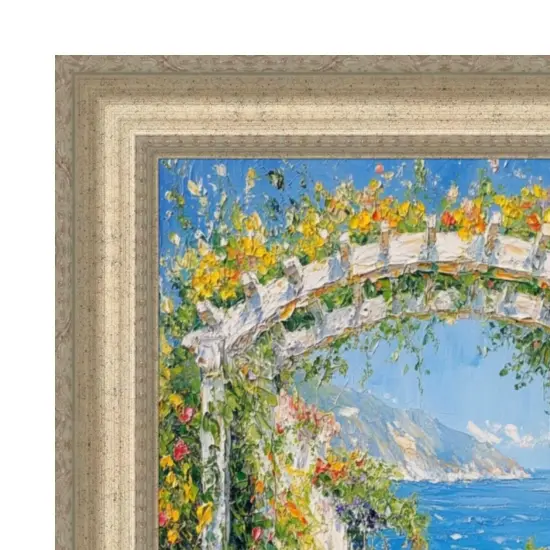 Wide Antique Silver Victorian Picture Frame 16x16 frame {2}