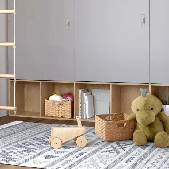 Seville Classics Handwoven Basket (2-Pack) Tan {2}