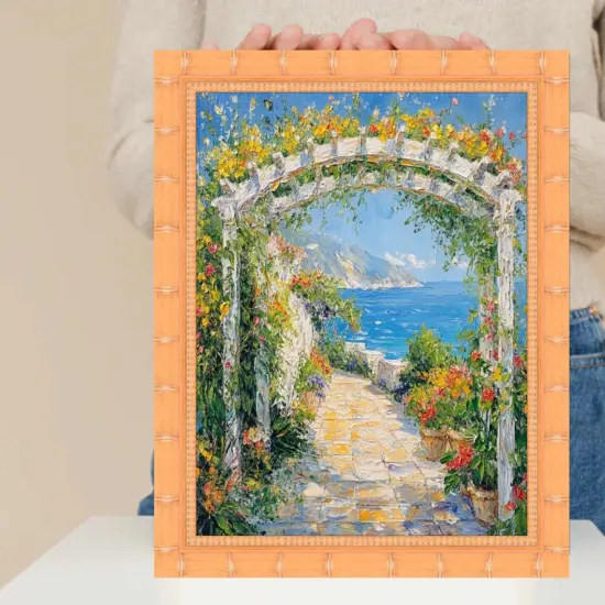 Natural Wood Bamboo Picture Frame 24x48 frame {7}