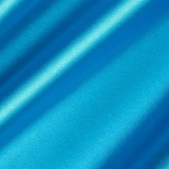 10 Yard Turquoise Satin Fabric Roll For Bridal Gowns Decor Costumes Bed Sheets 60 Inch Wide {1}