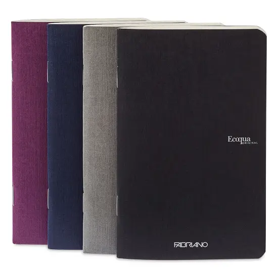 Fabriano EcoQua Staplebound Notebooks - Pkg of 4, Winter Colors, 3.5" x 5.5", Graph {1}