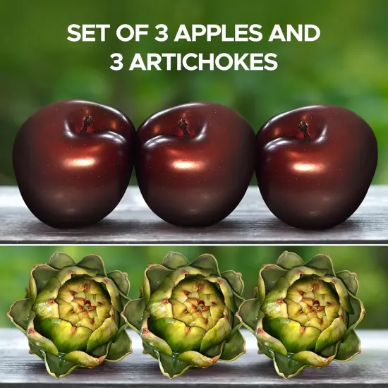 Faux Artichokes for Decoration - Artichoke Decor, Fake Fruits, Plastic Apples {2}