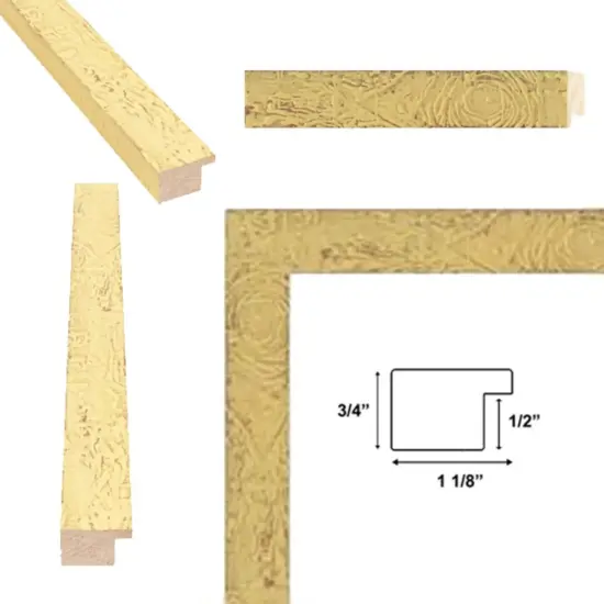 Slim Yellow Chabi Chic Farmhouse Rustic Picture Frame 40x50 frame {3}