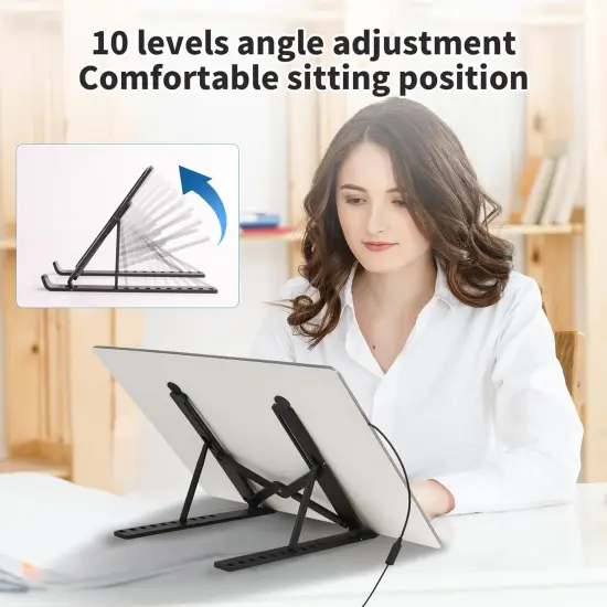 A4 Light Board for Diamond Painting - Tracing Light Box with Stand, Stepless Dimmable 3 Levels Brightness Light Pad {3}