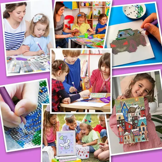 45PCs DIY Diamond Painting Tools and Accessories Kit for Kids Adults, Complete Diamond Art Tools with Diamond Art Pens Tweezers Glue Diamond Correction, Diamond Painting Accessories {5}