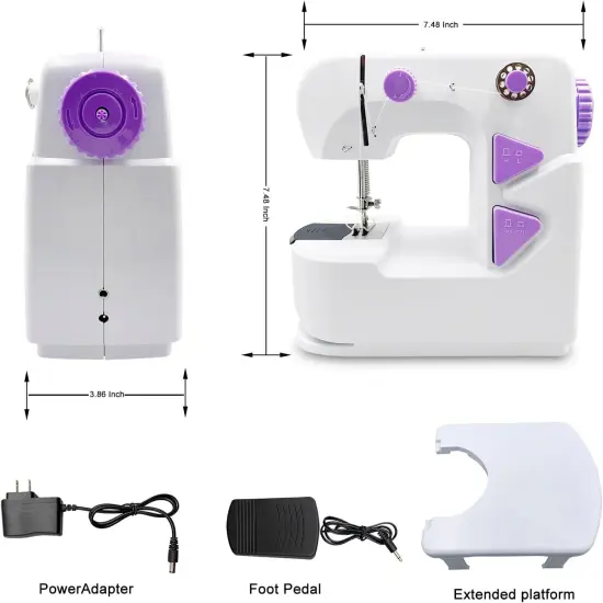 Sewing Machine,Sewing Machine for Beginners,Mini Sewing Machine,Maquina de Coser,Portable Sewing Machine,Kids Sewing Machine (Blue) {4}