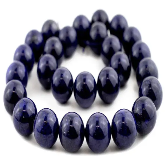 The Bead Chest Round Lapis Lazuli Beads (15mm) {3}