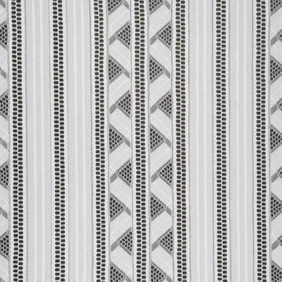 1 Yard Ivory Corded Lace Fabric Geometric Striped Sheer Elegant Design 52 inch Width {2}