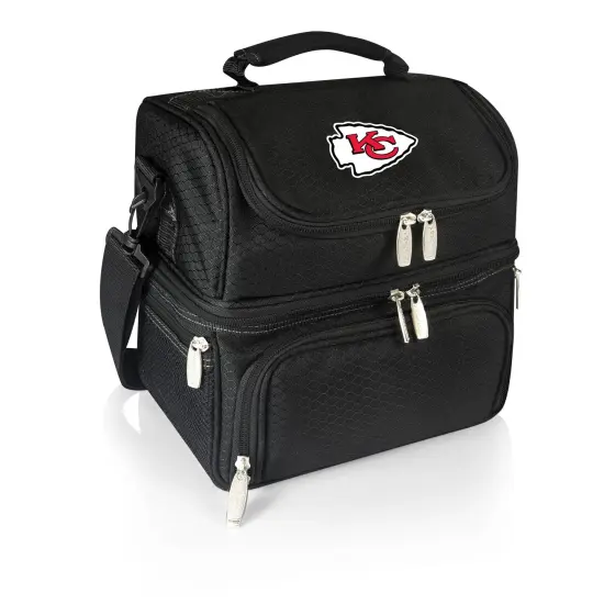 NFL Pranzo Lunch Bag Cooler with Utencils Black {7}