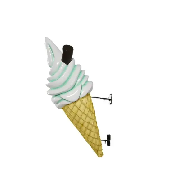 Hanging Soft Serve Mint Green Ice Cream Over Sized Statue {1}