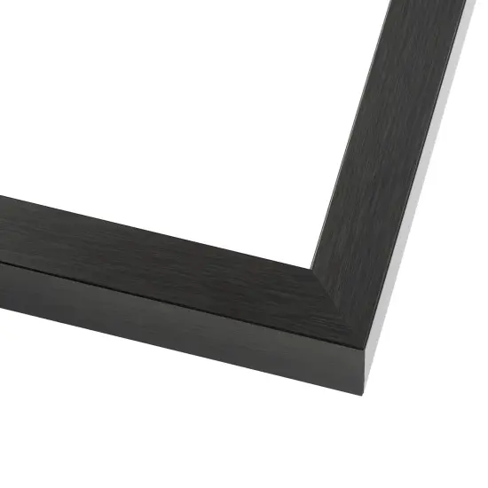 Elegant Charcoal Wood Shadow Box Frame with Acrylic Front - Light Brown Suede Backing, 30 Sizes {3}