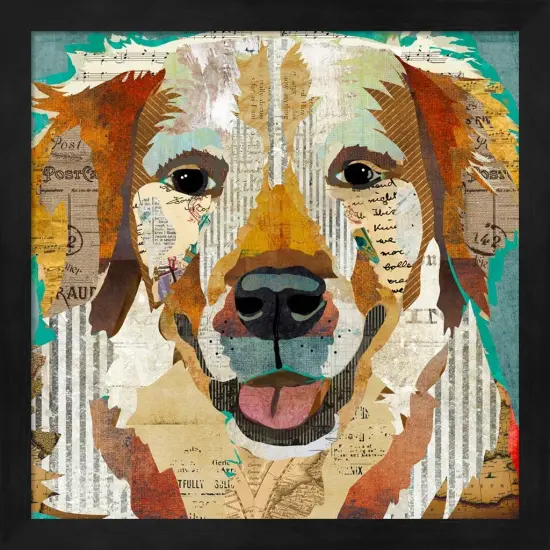 Golden by Traci Anderson 13" x 13" Framed Wall Art {1}