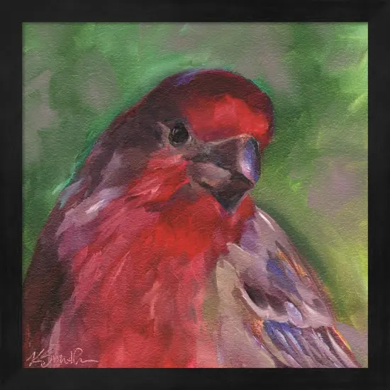 Field Birds VI by Kim Smith 13" x 13" Framed Wall Art {1}