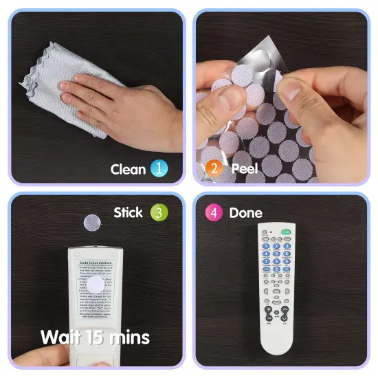 1200 Pieces (600 Pairs) Thin Clear Dots with Adhesive Hook and Loop Nylon Transparent Sticky Back Glue Tapes 0.59 Inch Diameter Fastener for School Classroom Teacher Supplies (Clear) {5}