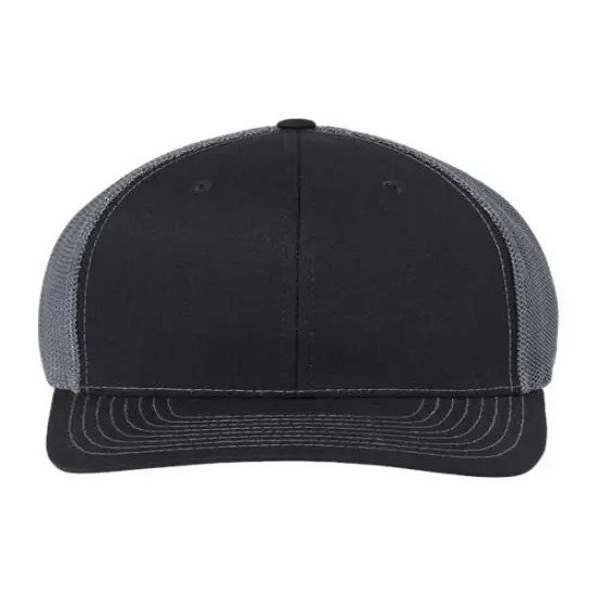 Richardson&reg; R-Flex Adjustable Trucker Cap Heather Grey/ Black {5}