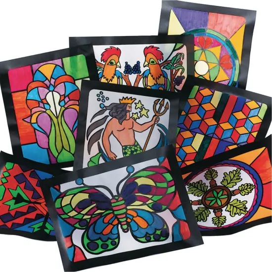 Stained Glass Windows (Pack of 16) {1}