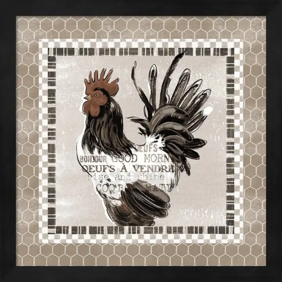 Morning News VII by Janelle Penner 13" x 13" Framed Wall Art {1}