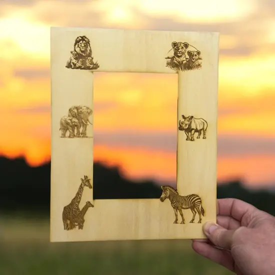 African Safari Animals 8x10 Photo frame insert for 5x7 Picture (FRAME NOT INCLUDED) {5}