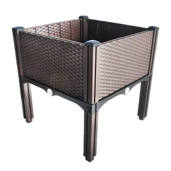 Bed Raised Garden Planter Vegetable Flower Wooden Box Pot Herb Outdoor Yard {1}