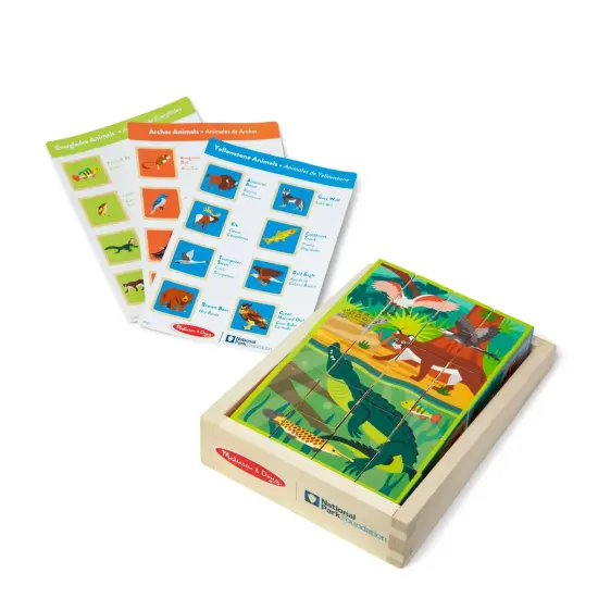 National Parks Wooden Blocks & Cube Puzzle {1}
