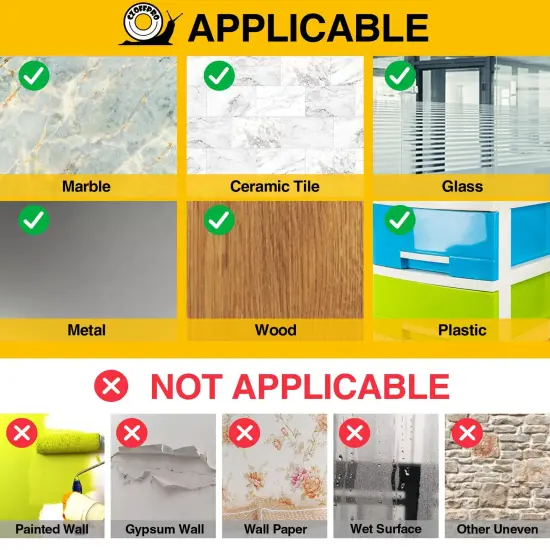 CZoffpro Double Sided Tape Heavy Duty - Clear Mounting Adhesive Two Tape, Transparent Strong Removable Stick Wall Strips Picture Carpet - Arts & Crafts Tape {3}