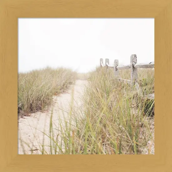 To the Beach by Laura Marshall 13" x 13" Framed Wall Art {1}