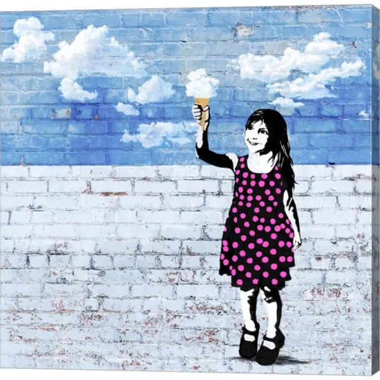 Sky Cream by Masterfunk Collective 12" x 12" Canvas Wall Art {1}