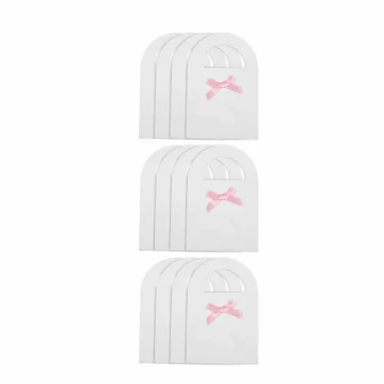 Baby Shower Paper Treat Bags with Pink Bow - 12 Pc {5}
