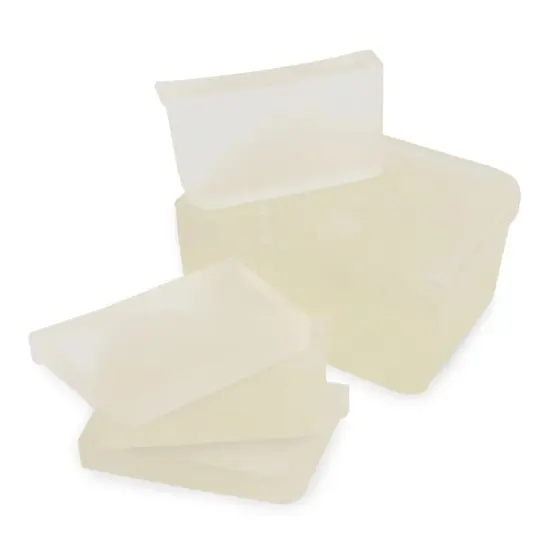 Moisturizing Melt and Pour Glycerin Soap Base for Crafting and Soap Making, Vegan, Cruelty Free, Easy to Cut, Unscented - 2 Pound {5}