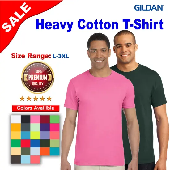 Gildan&reg; Heavy Cotton Short Sleeve Crew-Neck T-Shirt Berry {3}
