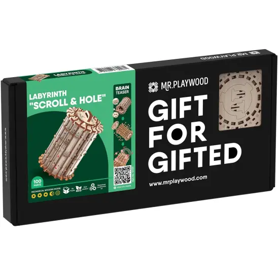 Labyrinth Scroll & Hole 3D Puzzle {1}