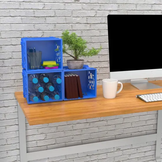 Mini Crate, Blue, 12-Pack {4}