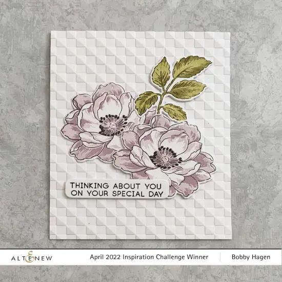 Checkered Squares 3D Embossing Folder {6}