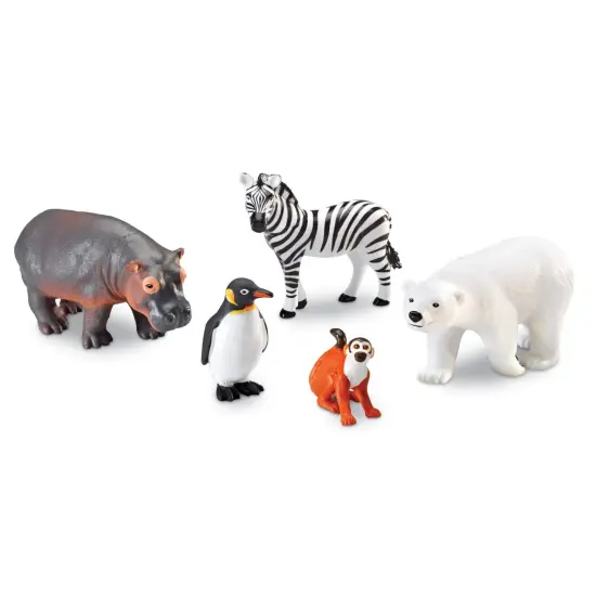 Jumbo Zoo Animals, Set of 5 {2}