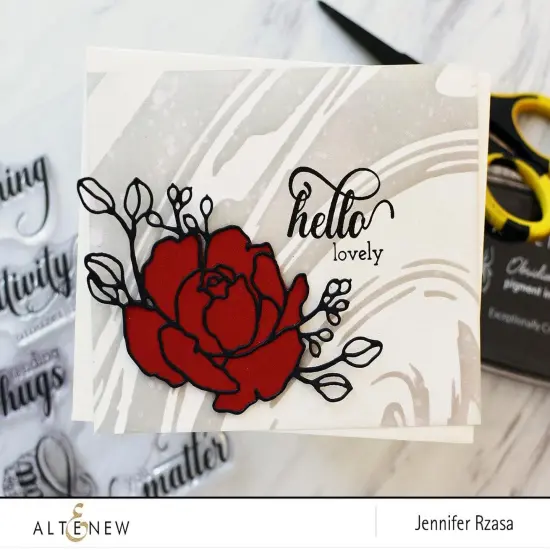 Liquid Marble Stencil {5}