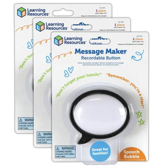 Message Recorder - Speech Bubble, Pack of 3 {1}