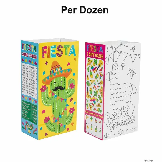 Fiesta Activity Treat Bags &ndash; 12 Pc. {1}