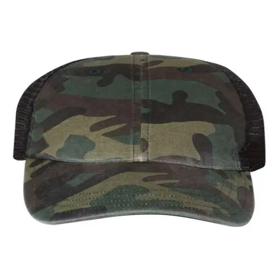Richardson&reg; Garment Washed Printed Trucker Cap Realtree Max 7/ Buck {4}
