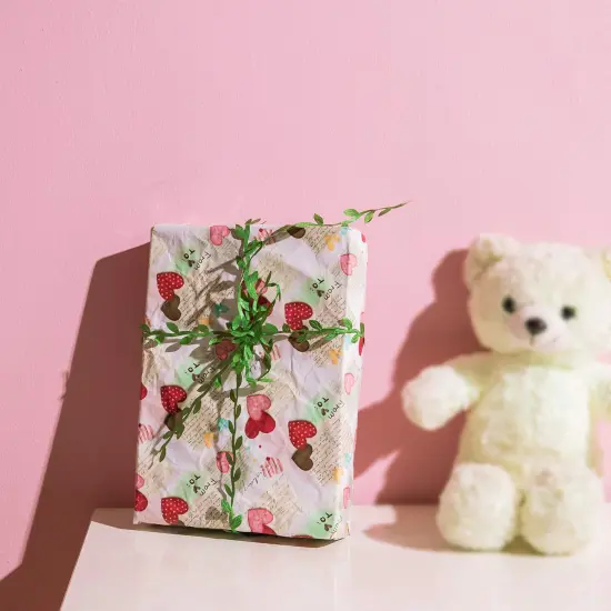 265 Ft Leaf Ribbon, Artificial Vines Leaves String Trim Ribbon Wild Jungle Botanical Greenery for Baby Shower Party Wedding Home Wreaths & DIY Craft {5}