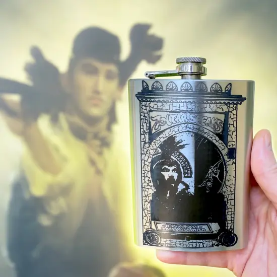 8oz Zoltar Speaks Stainless Steel Flask {2}