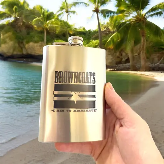 8oz Browncoats Stainless Steel Flask {4}